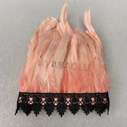 Natural Feather Sleeve Cuffs Gloves Party Cosplay Lace Wrist Cuffs Fur Sleeve Furry Accessories Carnival Stage Show Costume