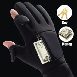 Winter Touchscreen Gloves for Outdoor Sports Cold-Resistant and Windproof Gloves for Men and Women with Flip-Top Design