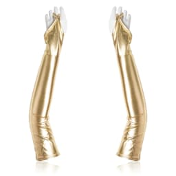 50cm Women Sexy Patent Leather Hook Finger Cosplay Punk Solid Stage Performance Fashion Personality Fingerless Gloves