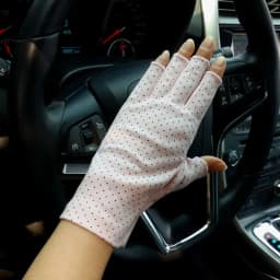 Female Sports Fitness Cycling Sunscreen Touch Screen Long Full Finger Gloves Women Cotton Fashion Half Finger Driving Gloves B91