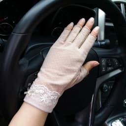 Female Sports Fitness Cycling Sunscreen Touch Screen Long Full Finger Gloves Women Cotton Fashion Half Finger Driving Gloves B91