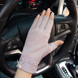Female Sports Fitness Cycling Sunscreen Touch Screen Long Full Finger Gloves Women Cotton Fashion Half Finger Driving Gloves B91