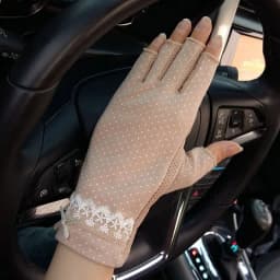 Female Sports Fitness Cycling Sunscreen Touch Screen Long Full Finger Gloves Women Cotton Fashion Half Finger Driving Gloves B91