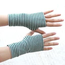 Short Fingers Striped Half Finger Gloves Unisex Sun Protection Pure Drive and Ride Fingerless Style Warm Fashionable Gloves