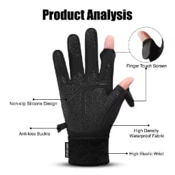 Autumn Winter Warm Windproof Waterproof Touch Screen Gloves for Men And Women Outdoor Fishing Running Cycling Skiing Cold Gloves