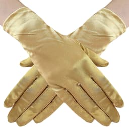 Women Wedding Brides Satin Short Gloves Opera Banquet Stage Performances Multicolored Elegant Temperament Princess