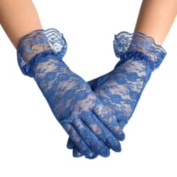 Bride Wedding Sexy Lace Breathable High Elasticity Gloves Thin Exquisite Flowers Banquet Opera Masquerade Ball Retro Style Cute