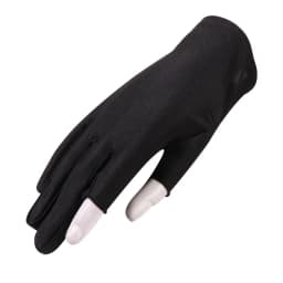 Beige Black Summer Women Gloves Outdoor Sport Breathable Thin Semi-Finger Driving Gloves Sunscreen Fingerless Elasticity Gloves