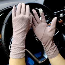 2025 New Fashion Women's Sun Protection Gloves Ladies Summer Cotton Dot Breathable Non-slip Touch Screen Driving Gloves