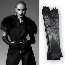Sale 2026 Winter Women Genuine Leather 30cm/40cm/50cm Long Evening Gloves Female Customized Large 2XL Size Black/Red/White Luvas