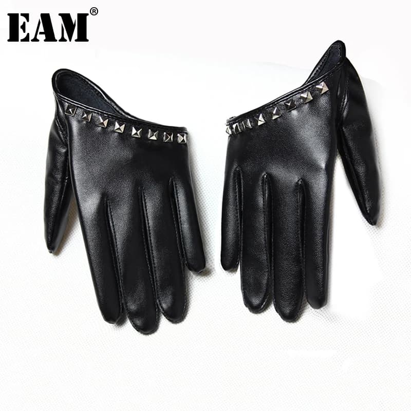 [EAM] Accessories Gloves Rivet New Spring Summer Colors Print Personality Hip Pop Sunscreen Beading Fashion Tide 2026 OA993