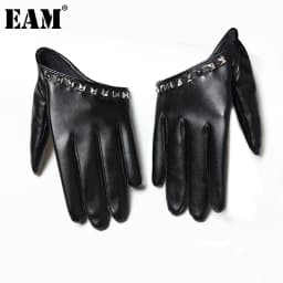 [EAM] Accessories Gloves Rivet New Spring Summer Colors Print Personality Hip Pop Sunscreen Beading Fashion Tide 2026 OA993
