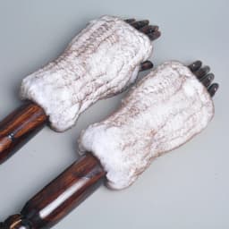 New Arrival Female Natural Rabbit Fur Gloves Knitted Warm Real Rex Rabbit Fur Mittens Women Winter Outdoor Rex Rabbit Fur Gloves