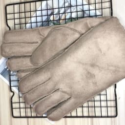 2017 Winter Thick Faux Wool Sheepskin Gloves Mittens Fashion Unisex Wind Suede Leather Fur Women Men Warmer Cycling Gloves G127