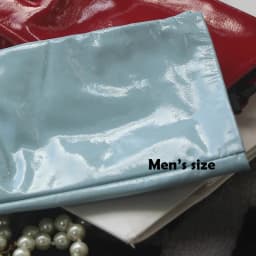 Genuine Patent Leather Gloves Women's Long Gloves Men's Sexy Ladies Shiny Party Evening Overlength Opera Shine Leather Customize