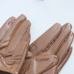 Genuine Patent Leather Gloves Women's Long Gloves Men's Sexy Ladies Shiny Party Evening Overlength Opera Shine Leather Customize