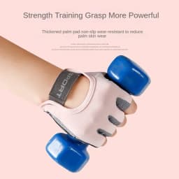 Women's Sports Gloves Fitness Outdoor Sports Anti Slip and Shock-absorbing Half Finger Gloves Durable and Breathable