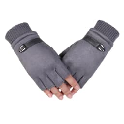 Half Finger Cycling Glove Winter Warm Men Women Sports Climbing Fitness Driving Mitten B50