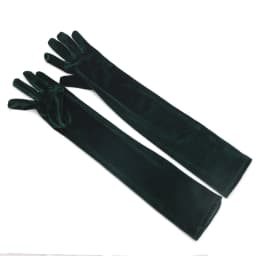 55cm Women Vintage Black Velvet Long Gloves Opera Over Elbow Arm Sleeve Full Finger Driving Evening Dress Etiquette Gloves