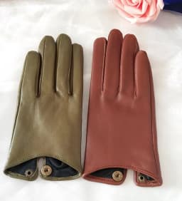 2025 Half Palm Glove Driving Fashion Genuine Real Goat Leather Gloves Women Fashion Mittens Real Leather G595