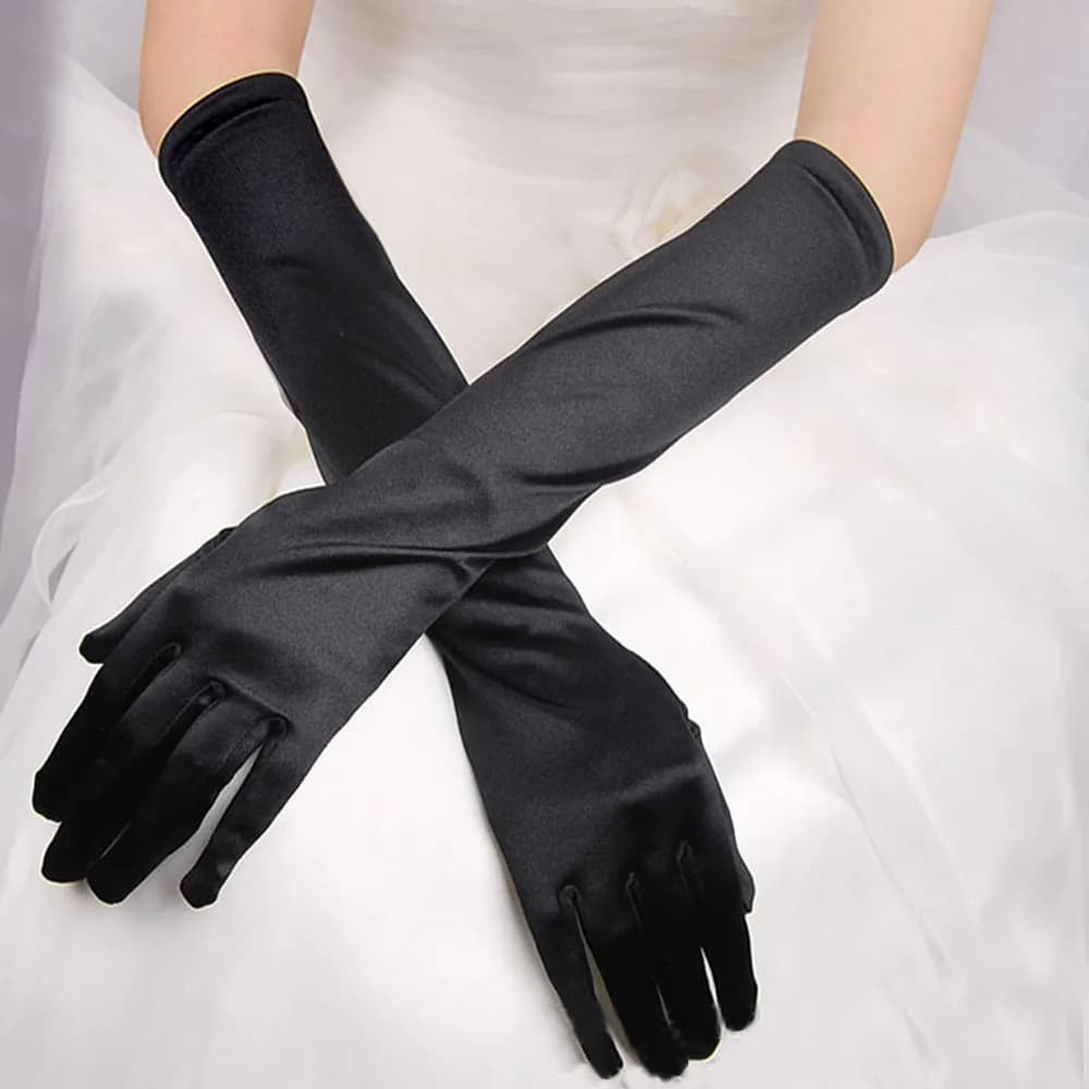 Gloves Party Long Opera Evening Womens Bridal Prom Gloves Wedding Satin Trendy 2025 Ladies' Clothing Accessories Decor украшения