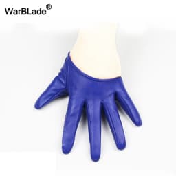 WarBLade New Design Sexy Leather Gloves For Women Half Palm PU Leather Gloves Dancing Party Show Gloves Black Mittens