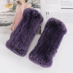 Winter Girl Natural Real Rex Rabbit Fur Gloves Good Elastic Hand Knitted Rex Rabbit Fur Mittens Lady Real Rex Rabbit Fur Gloves