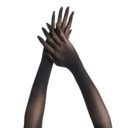 New Women Sexy Lace Thin Transparent High Elasticity Long Gloves Nightclub Cosplay Man Solid Seamless Tight Stocking Gloves