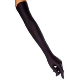 52cm Women Flapper Gloves Matching Costume Classic Adult Black White Red Skin Opera/Elbow/Wrist Stretch Satin Finger Long Gloves