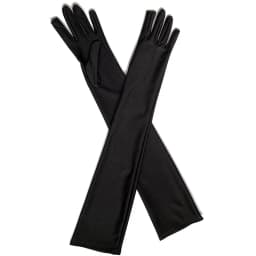 52cm Women Flapper Gloves Matching Costume Classic Adult Black White Red Skin Opera/Elbow/Wrist Stretch Satin Finger Long Gloves