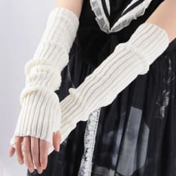 Y2K Women Long Fingerless Gloves Winter Warm Arm Sleeve Knitted Arm Warmer Mitten Casual Over Elbow Punk Gothic Gloves