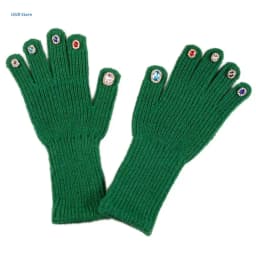 Unisex Gemstones Mittens Adults Teens Gloves Winter Warm Gloves Full Finger Warm Mittens Touchscreen Teens Mittens