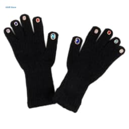 Unisex Gemstones Mittens Adults Teens Gloves Winter Warm Gloves Full Finger Warm Mittens Touchscreen Teens Mittens