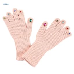 Unisex Gemstones Mittens Adults Teens Gloves Winter Warm Gloves Full Finger Warm Mittens Touchscreen Teens Mittens