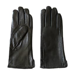 Winter Warm Leather Gloves for Women Fashion Button Style with Thin Wool And Velvet Lining Outdoor Cycling Gloves