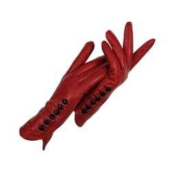 CHING YUN New Women Gloves Genuine Leather Winter Autumn Ladies Fashion Brand High Quality Goat Skin Warm 6 Buckle Gloves Woman