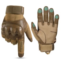 Full Finger Tactical Gloves Outdoor Paintball Shooting Airsoft PU Leather Touch Screen Work Non-slip Rubber Protective Gear Men