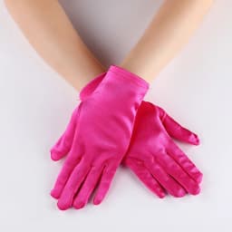 22cm 55cm Women Satin Multicolor Evening Wear Gloves Cosplay Opera Banquet Etiquette Elasticity Fashion Eelgant