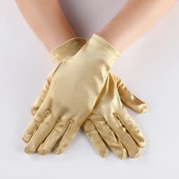 22cm 55cm Women Satin Multicolor Evening Wear Gloves Cosplay Opera Banquet Etiquette Elasticity Fashion Eelgant