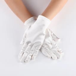 22cm 55cm Women Satin Multicolor Evening Wear Gloves Cosplay Opera Banquet Etiquette Elasticity Fashion Eelgant
