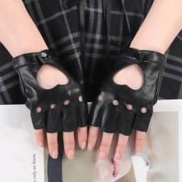 Unisex Punk Style Gloves Synthetic Leather Fingerless Gloves for Riding Driving Motorcycle Half Finger for Men Women Mittens