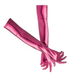 48CMWomen Bar Nightclubs Pole Dancing Performance Cosplay Long Patent Leather Sexy Gloves Multicolor Stretch Fashion Personality