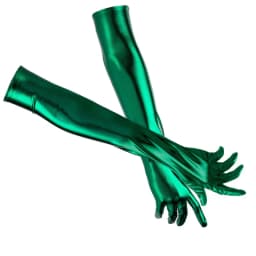 48CMWomen Bar Nightclubs Pole Dancing Performance Cosplay Long Patent Leather Sexy Gloves Multicolor Stretch Fashion Personality