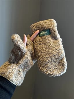 Thickened Lamb Fur Gloves Ear Covers Cycling Protection Soft Winter Gloves for Men And Women Cute Student Riding Ear Protection