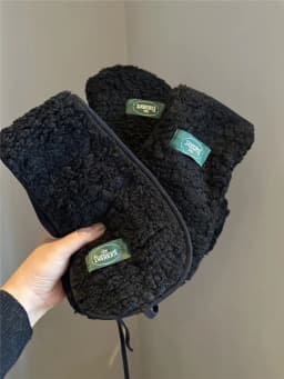 Thickened Lamb Fur Gloves Ear Covers Cycling Protection Soft Winter Gloves for Men And Women Cute Student Riding Ear Protection