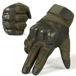 TouchScreen Tactical Full Finger Gloves Hard Rubber Paintball Airsoft Bicycle Combat PU Leather Anti-skid Cycling Work Glove Men