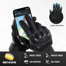 TouchScreen Tactical Full Finger Gloves Hard Rubber Paintball Airsoft Bicycle Combat PU Leather Anti-skid Cycling Work Glove Men