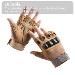 Men's Tactical Half Finger Gloves Army Military Combat Hunting Shooting Air Gun Paintball Police Duty No Finger
