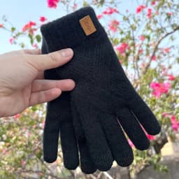 Women's Alpaca Knitted Mittens Warm Fleece Lined Knit Gloves with Touchscreen for Girls Winter Gifts Thick Warm Outdoor Gloves