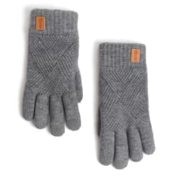 Women's Alpaca Knitted Mittens Warm Fleece Lined Knit Gloves with Touchscreen for Girls Winter Gifts Thick Warm Outdoor Gloves
